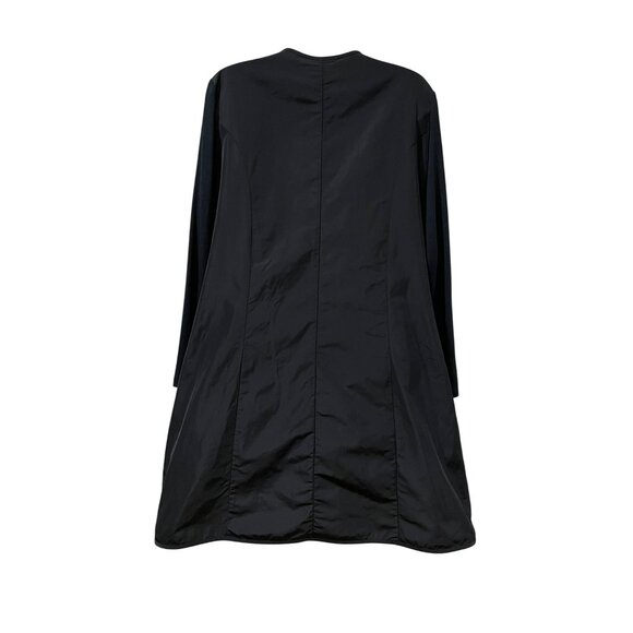 Sun Kim Black Asymmetrical Zip Front Long Sleeve Jacket Dress S - Picture 7 of 7